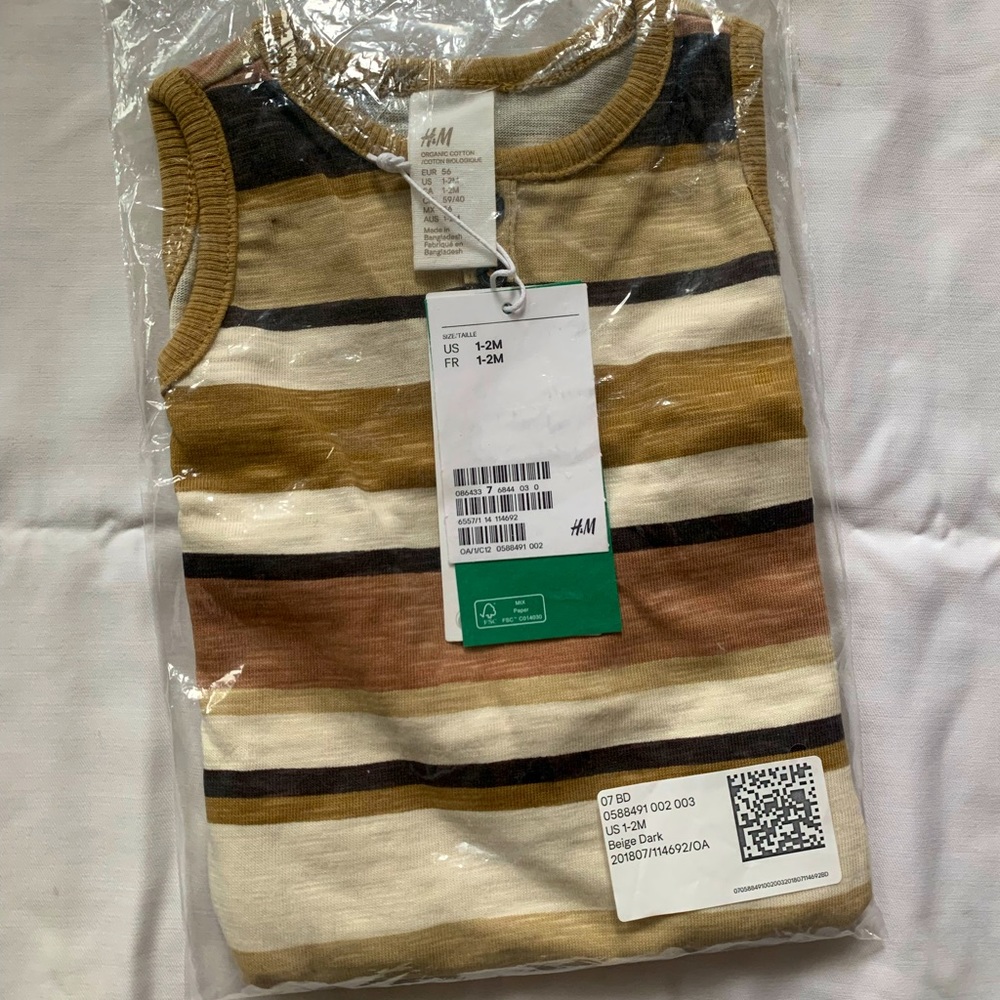 H&M Organic Cotton Newborn Onesie